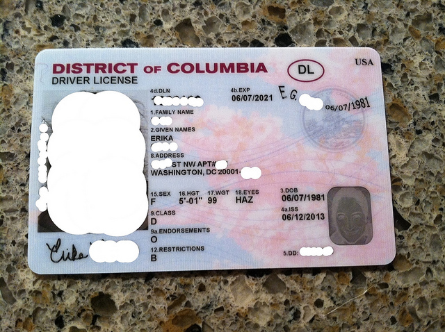 Damn It - District of Columbia Driver's License (and ...