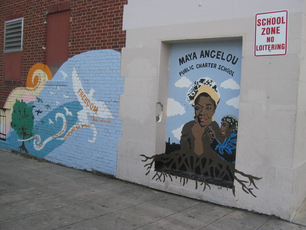 maya angelou mural