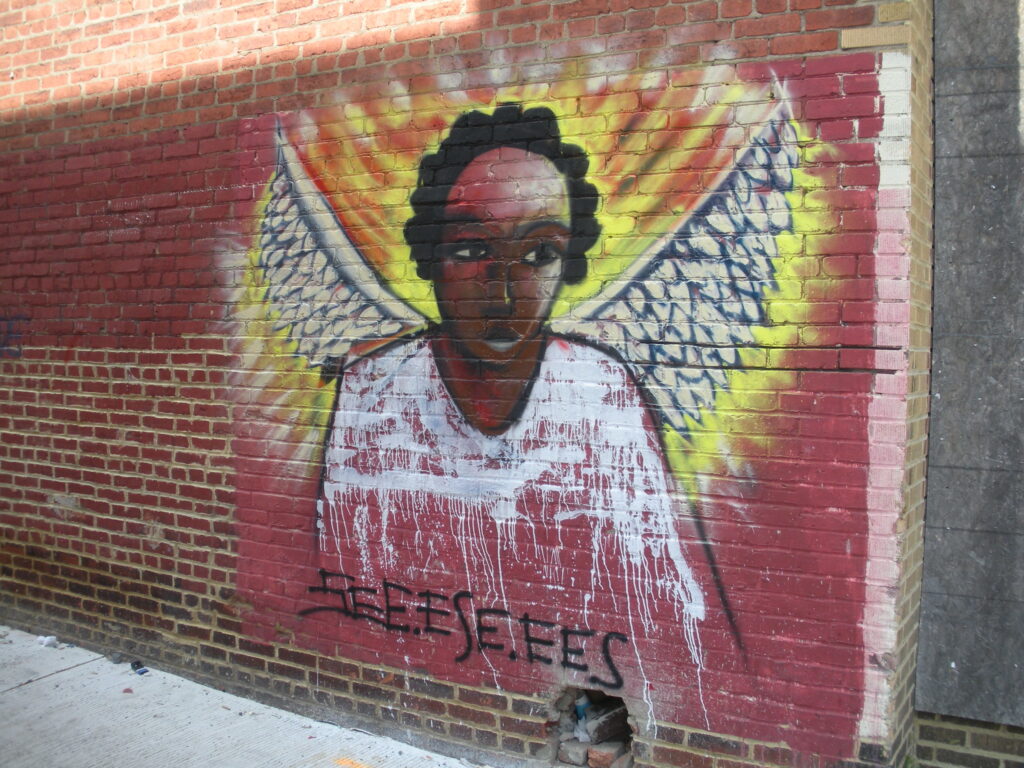 angel mural popville