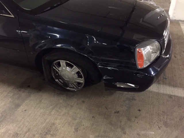 wrecked car
