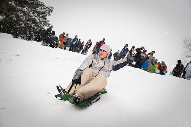 sledding