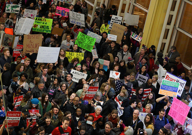 rally for refugees