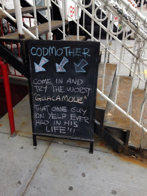 Yelp review