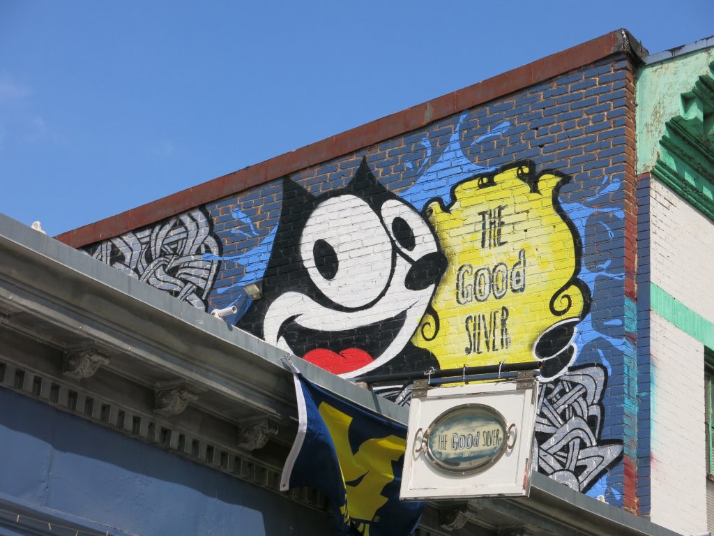 good silver mural popville
