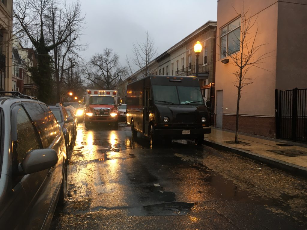 ambulance blocked