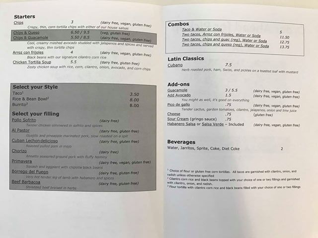 chu menu