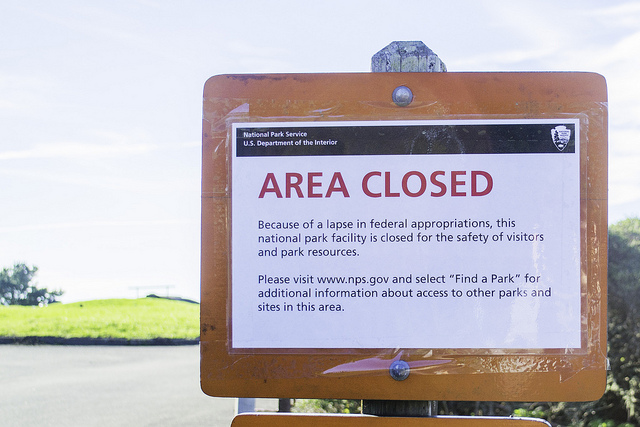 area closed