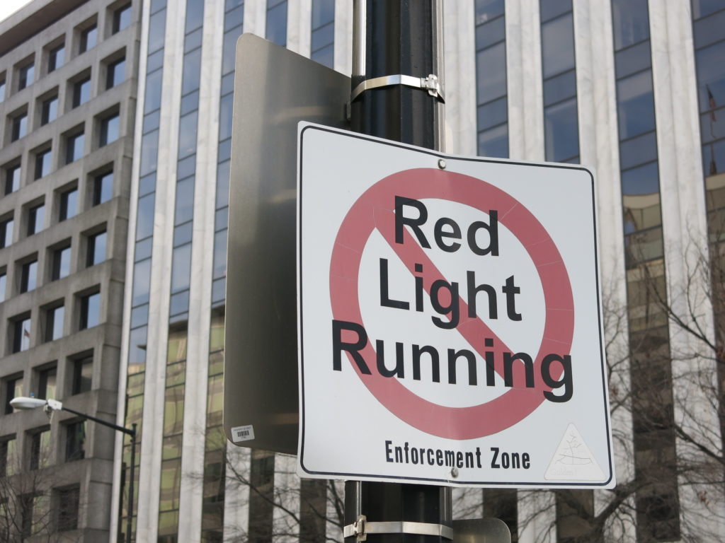 red light running