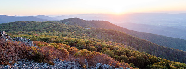 Sunset from Stony Man Peak 10/14/17
