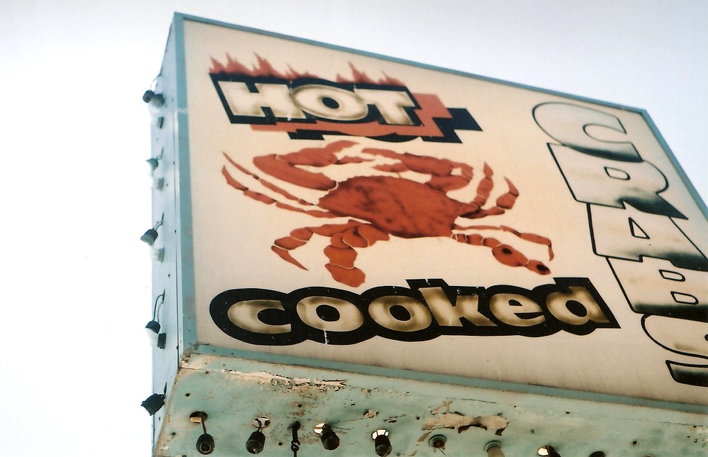 hot cooked crabs