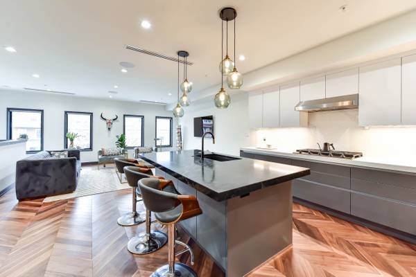 living room kitchen