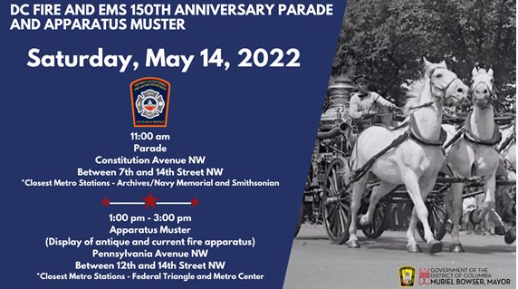 DC FEMS 150th Anniversary Parade