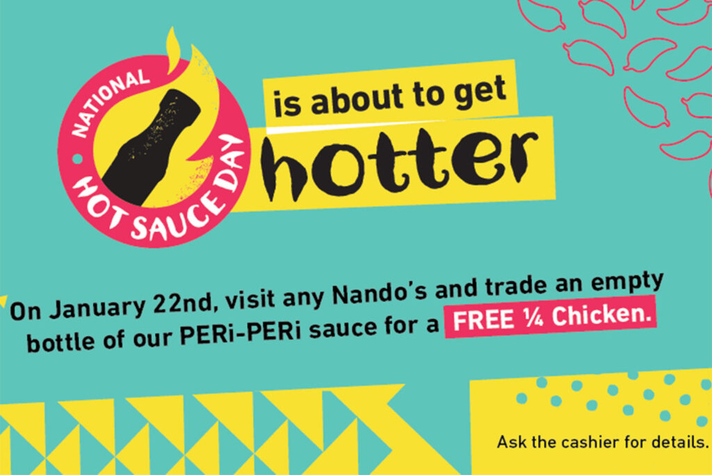 National Hot Sauce Day Is About to Get Hotter at Nando’s — with FREE ...