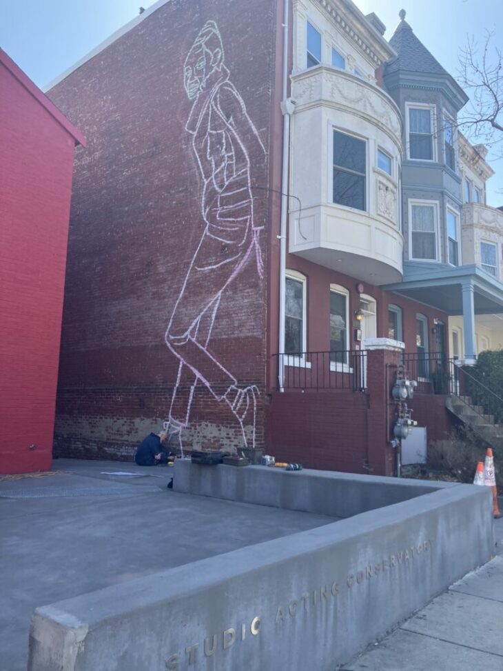 New Mural Taking Shape in Columbia Heights - PoPville