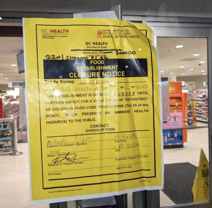 “Dupont Walgreens closed by Health Dept” - PoPville