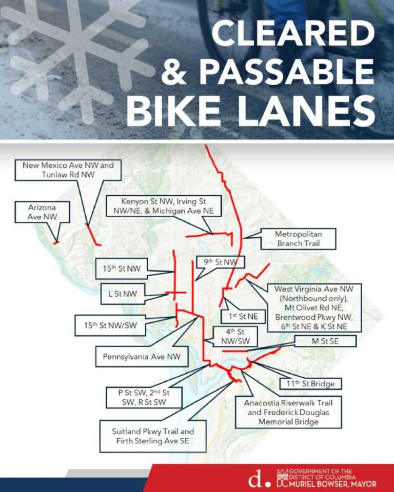 Ddot Rpp Map DDOT “crews have cleared and made passable 20+ miles of protected bike ...
