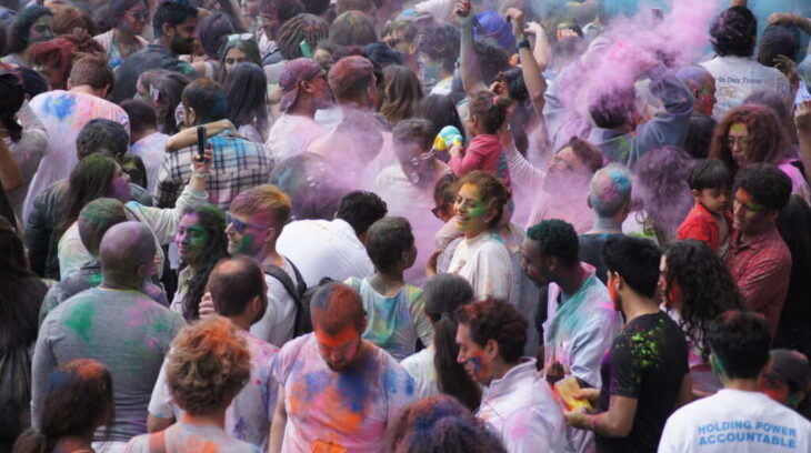 “Holi Festival, India’s Festival of Colors, with colorful powder ...