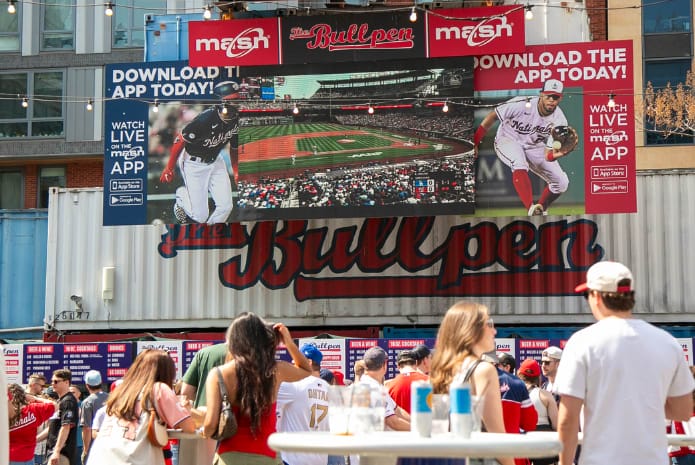 Catch live sports action on the big screen