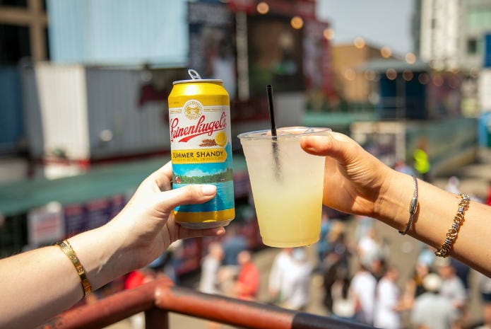 Grab a drink from one of our several unique container bars at The Bullpen